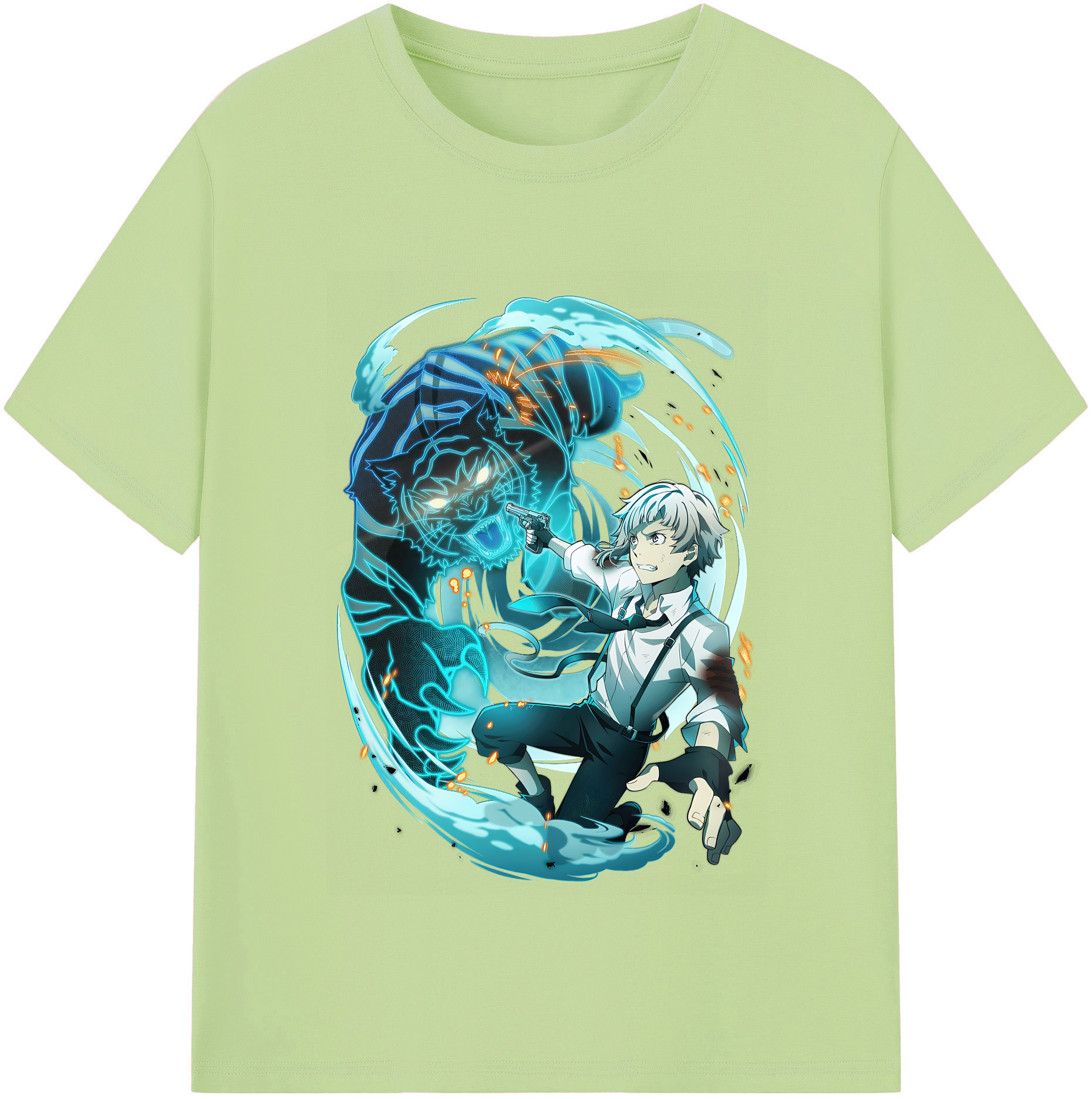 （画像用） 文豪ストレイドッグス Bungo Stray Dogs 綿100％半袖Tシャツ（フロントプリント）